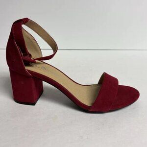 Chinese Laundry Women’s Jody, Red Ankle Strap Sandals, Size 7 M